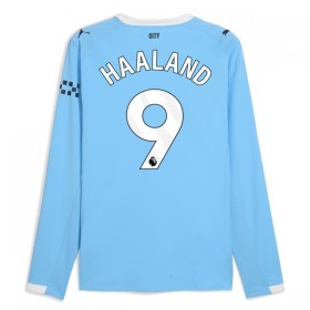 Levné Manchester City Haaland 9 Domácí Fotbalové dresy 2025-26 Dlouhý Rukáv